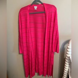 Chico’s Hot Pink Cardigan - size 3